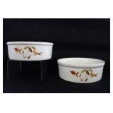 (2) JEWEL TEA ROUND CASSEROLE DISHES (2) JEWEL TEA ROUND CASSEROLE DISHES