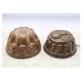 (2) COPPER MOLDS (2) COPPER MOLDS