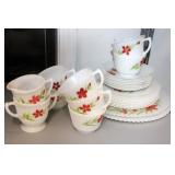 (25) PC SET HAND PAINTED PETALWARE (25) PC SET HAND PAINTED PETALWARE