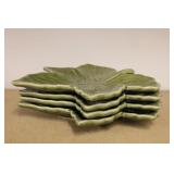 (4) POTTERY BARN LEAF DISHES (4) POTTERY BARN LEAF DISHES