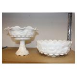 (2) PCS WESTMORELAND "PANELED GRAPE" (2) PCS WESTMORELAND "PANELED GRAPE"