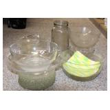 GLASS BOWLS, COMPOTE & JAR GLASS BOWLS, COMPOTE & JAR