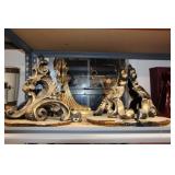 (3) PAIR WALL SCONCE SHELVES (3) PAIR WALL SCONCE SHELVES