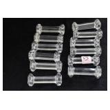 SET OF (12) ART DECO  GLASS KNIFE RESTS SET OF (12) ART DECO  GLASS KNIFE RESTS