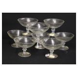 (8) LENOX CLEAR GLASS COMPOTES (8) LENOX CLEAR GLASS COMPOTES