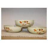(3) JEWEL TEA 9" BOWLS (3) JEWEL TEA 9" BOWLS
