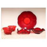 (6) PCS RUBY GLASS (6) PCS RUBY GLASS