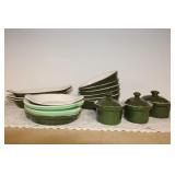 (16) PCS HALL CHINA OVENWARE (16) PCS HALL CHINA OVENWARE