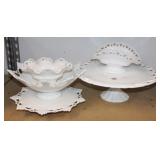 (5) PCS WESTMORELAND MILK GLASS (5) PCS WESTMORELAND MILK GLASS