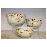 NEST OF (3) JEWEL TEA BOWLS NEST OF (3) JEWEL TEA BOWLS