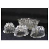 (4) GLASS MOLDS (4) GLASS MOLDS