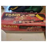 BATTERY OPERATED TOY TIN TRAIN IN ORIGNAL BOX