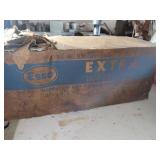 EXXO MOTOR OIL CANS: 5 GALLONS AND 1 QUART -