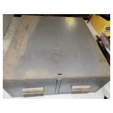 METAL BOX WITH DRILL BITS AND FILES