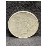 1923-D PEACE SILVER DOLLAR