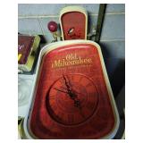 2 OLD MILWAUKEE PLASTIC ADVERTISING SIGNS (BROKEN)