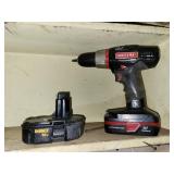 CRAFTSMAN DRILL AND DEWALT DRILL - BATTERYS