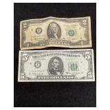 SERIES 1963A FIVE DOLLAR NOTE AND SERIES 1976 T