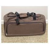 LARGE BROWN DUFFEL BAG ON WHEELS