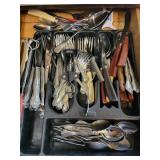 STAINLESS STEEL FLATWARE, POTS AND PANS, ETC.