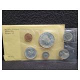 1971 REPUBLIC OF PANAMA PROOF COIN SET - CONTAINS