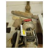 KITCHEN UTENILS: DOUGH CUTTER, RICER, FRENCH FRY