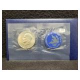 1972 EISENHOWERE UNC SILVER DOLLAR