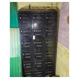 18 SECTION WALL LOCKER UNIT