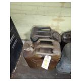 2 METAL MILITARY WATER CANS