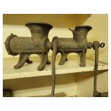 2 MEAT CHOPPERS BY ENTERPRISE #12 - ON IS BROKEN