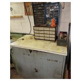 CABINET AND CONTENTS, PARTS BINS AND CONTENTS, ETC