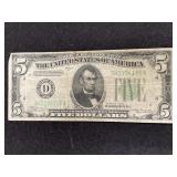 SERIES OF 1934 FIVE DOLLAR NOTE