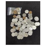 FOREIGN COINS-MOST ARE CANADIAN