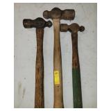 3 BALL PEEN HAMMERS