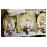 3 PC BUDWEISER ADVERTISING ELECTRIC CLOCK AND