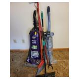EUREKA VACUUM, HOOVER FLOOR CLEANER, BROOM, ETC.