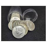 ROLL OF (20) 40% SILVER KENNEDY HALF DOLLARS