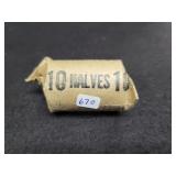 ROLL OF (20) 40% SILVER KENNEDY HALF DOLLARS