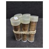 (5) ROLLS OF LINCOLN CENTS - UNSEARCHED
