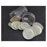 ROLL OF (20) 40% SILVER KENNEDY HALF DOLLARS