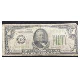 SERIES 1934 $50 FEDERAL RESERVE NOTE -