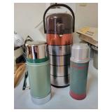 J.C. HIGGINS, STANLEY AND PEACOCK THERMOS