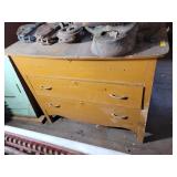 3 DRAWER ANTIQUE OAK CHEST