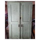 2 DOOR STORAGE CABINET W/CONTENTS