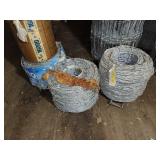 6 ROLLS OF BARB WIRE FENCING - ALL APPEAR TO BE