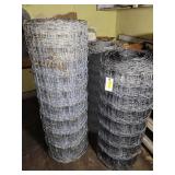 3 ROLLS OF WOVEN WIRE FENCING: (2) 40" AND (1) 48"