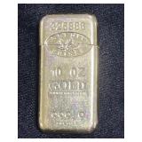 CREDIT SUISSE 10 OZ. GOLD BAR NOVILTY REFILLABLE CREDIT SUISSE 10 OZ. GOLD BAR NOVILTY REFILLABLE