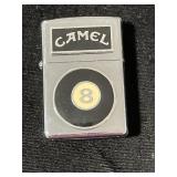 ZIPPO CAMEL 8 BALL LIGHTER IN ORIGINAL TIN ZIPPO CAMEL 8 BALL LIGHTER IN ORIGINAL TIN