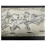 1945 HITLER POSTCARD "ADOLF�S GOING PLACES" 1945 HITLER POSTCARD "ADOLF�S GOING PLACES"