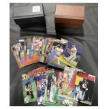 2 SMALL STORAGE BOXES W/ASSORTED BASEBALL & 2 SMALL STORAGE BOXES W/ASSORTED BASEBALL &